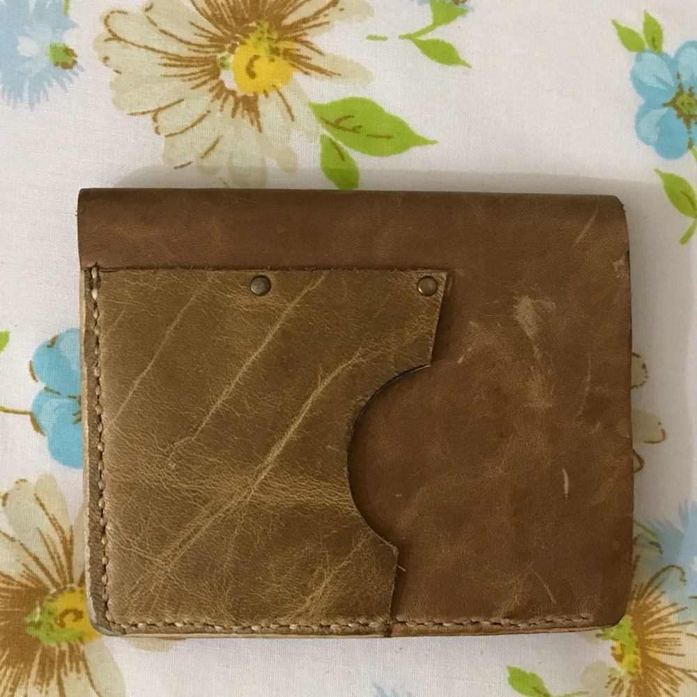 Handmade Genuine Leather Tan Wallet